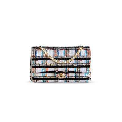 CHANEL CLASSIC FLAP BAG SEQUINS 297351 (25.5*15.5*6.5cm)
